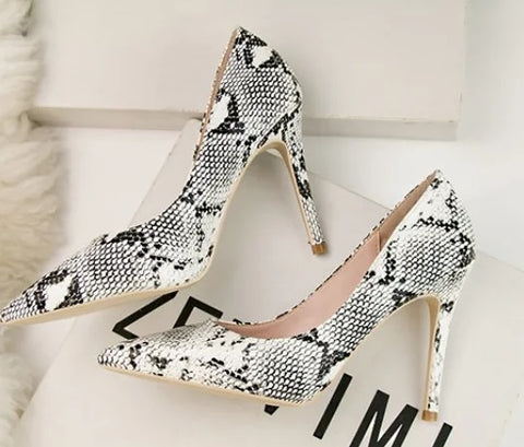 Fashion Snake Pattern High Heels CODE: KAR4758