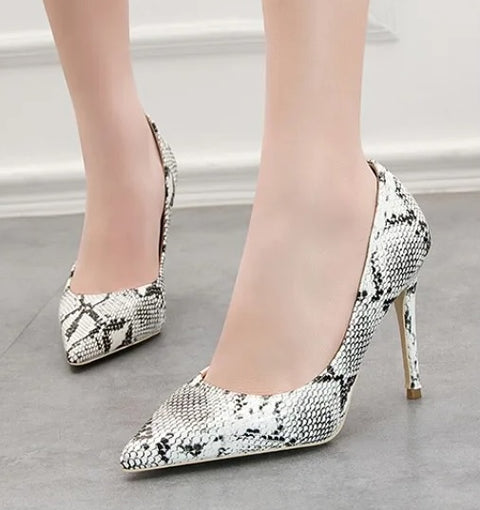 Fashion Snake Pattern High Heels CODE: KAR4758