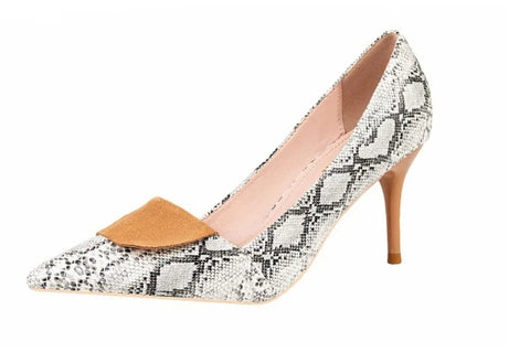 New Occident Style Sexy Snakeskin Print High Heels CODE: KAR4759