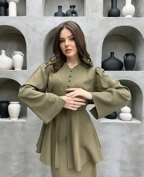 New Fashion Elegant Cardigan Two-piece Suit CODE: KAR4761