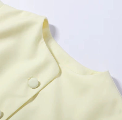 New O-neck Puff Sleeve Shirt & Loose Lantern Commute Set CODE: KAR4762