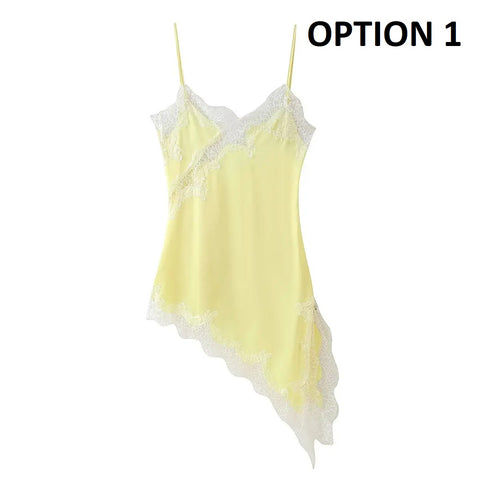 New Fashion Cami Mini Asymmetric Dress CODE: KAR4770