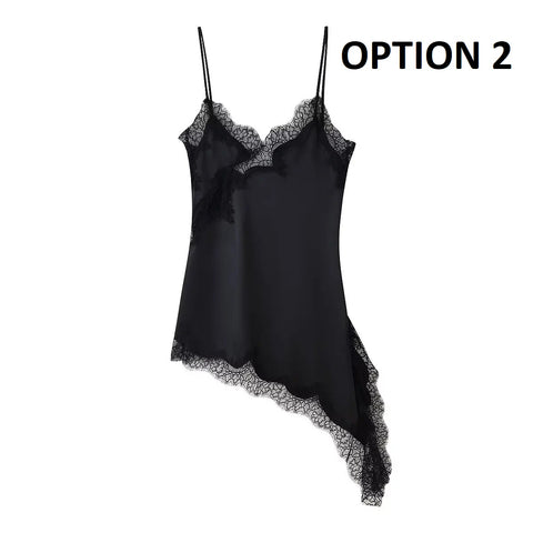 New Fashion Cami Mini Asymmetric Dress CODE: KAR4770