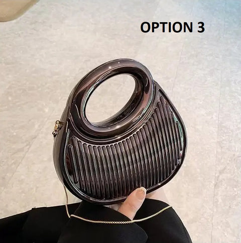New Fashion Irregular Acrylic Box Cross body Handbag CODE: KAR4778