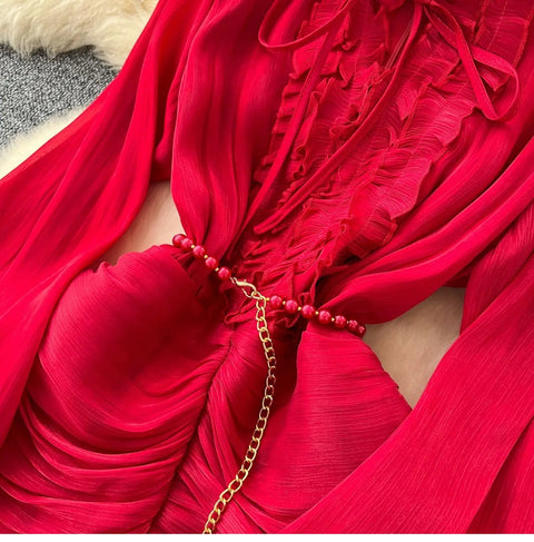 New Ankle Length Solid Party Long Dress CODE: KAR4782
