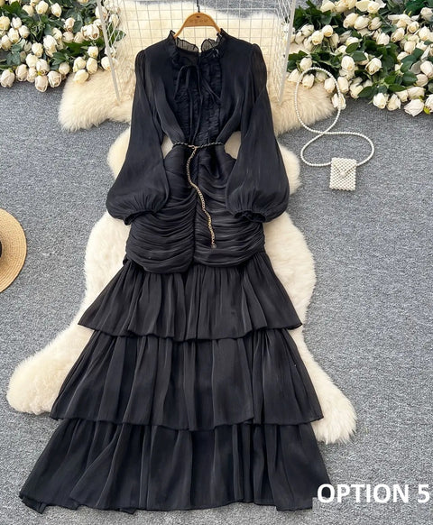 New Ankle Length Solid Party Long Dress CODE: KAR4782