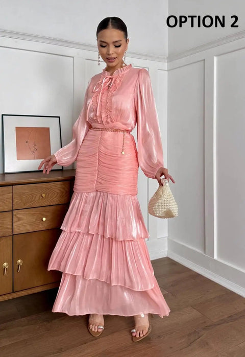 New Ankle Length Solid Party Long Dress CODE: KAR4782