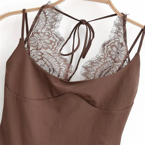New Strap Lace Patchwork Top CODE: KAR4799