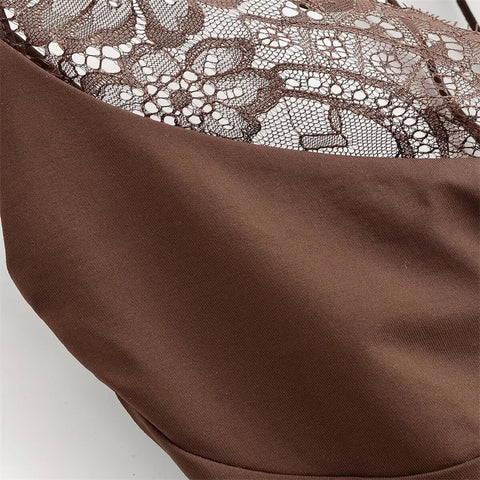 New Strap Lace Patchwork Top CODE: KAR4799