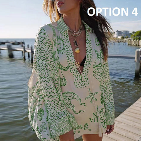 New Fashion Tassel Printed Top & Shorts Suit Two Piece Set CODE: KAR4840