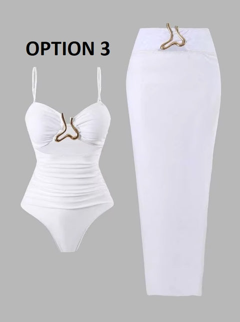 New Metal Buckle Bikini Bodysuits CODE: KAR4846