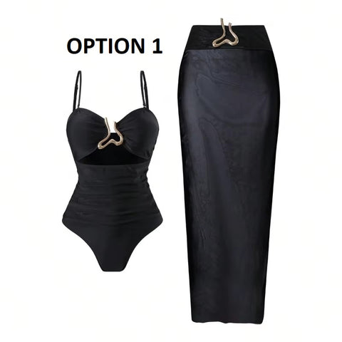 New Metal Buckle Bikini Bodysuits CODE: KAR4846