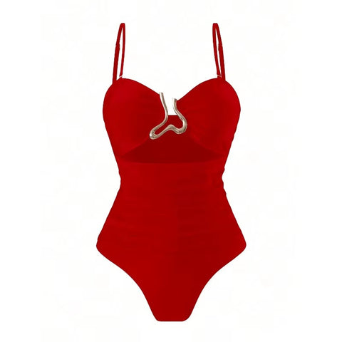 New Metal Buckle Bikini Bodysuits CODE: KAR4846