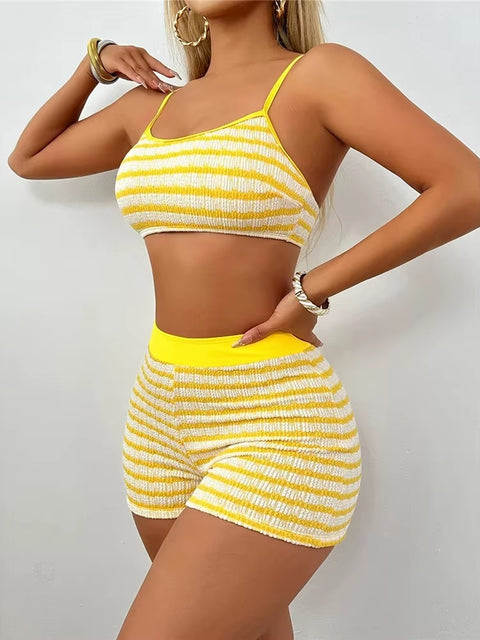 New Fashion Striped Bikini Set CODE: KAR4849