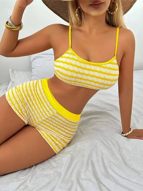 New Fashion Striped Bikini Set CODE: KAR4849