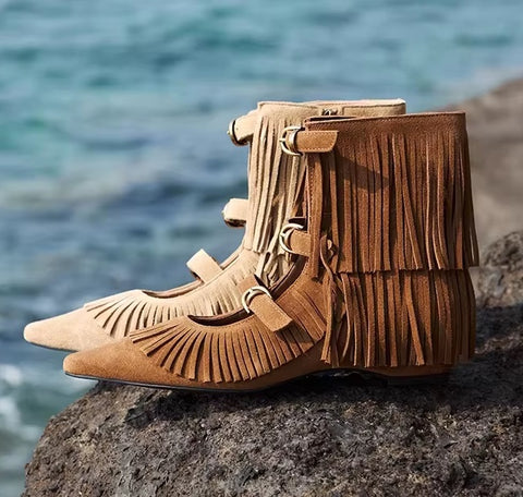New Fashion Luxury Bohemian Ethnic Style Ankle Boots CODE: KAR4854