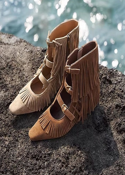 New Fashion Luxury Bohemian Ethnic Style Ankle Boots CODE: KAR4854