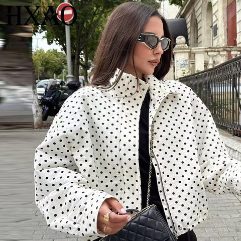 New Fashion Polka Dot Print Short Coat and Mini Shorts Set CODE: KAR4858