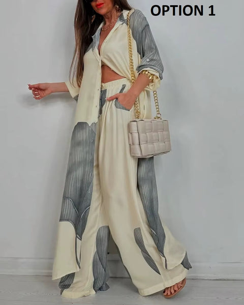 New Autumn Boho 3D Print Two Piece Sets CODE: KAR4860