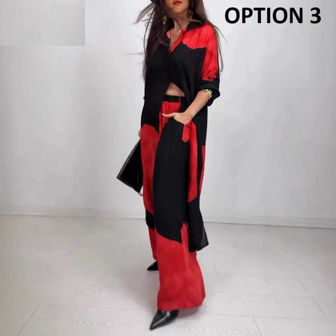 New Autumn Boho 3D Print Two Piece Sets CODE: KAR4860
