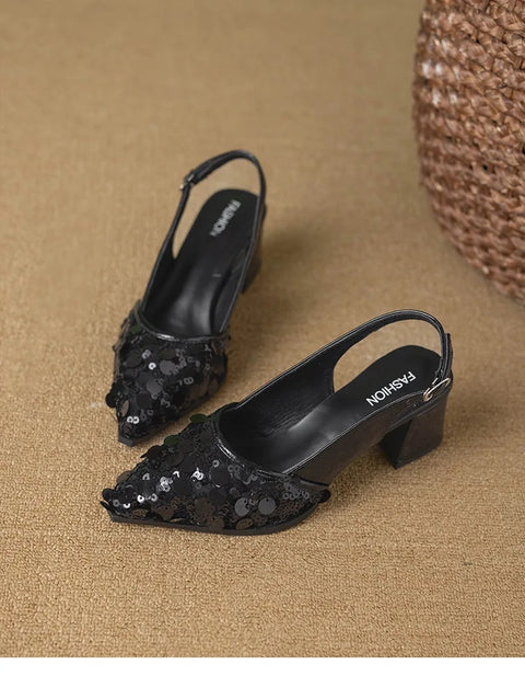 New fashion temperament glitter pointed High heels CODE: KAR4863