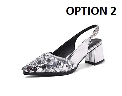 New fashion temperament glitter pointed High heels CODE: KAR4863