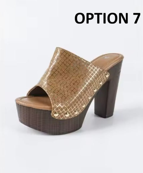 New large-sized thick-soled wedges/platform sandal CODE: KAR4865