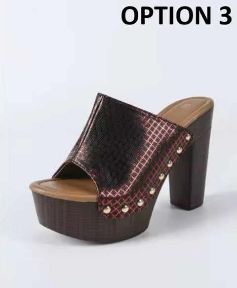 New large-sized thick-soled wedges/platform sandal CODE: KAR4865
