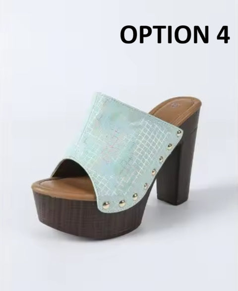 New large-sized thick-soled wedges/platform sandal CODE: KAR4865