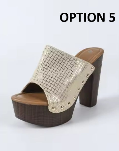 New large-sized thick-soled wedges/platform sandal CODE: KAR4865