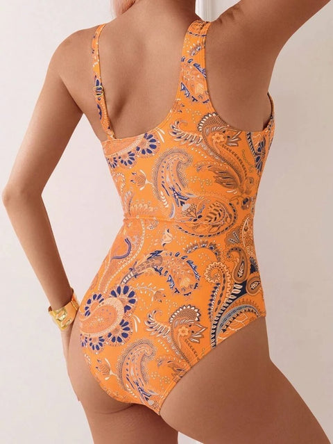 New Sexy Printed One Piece Swimsuit CODE: KAR4867