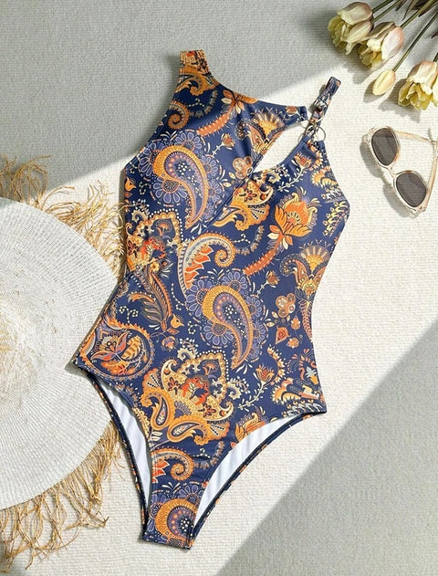 New Sexy Printed One Piece Swimsuit CODE: KAR4867