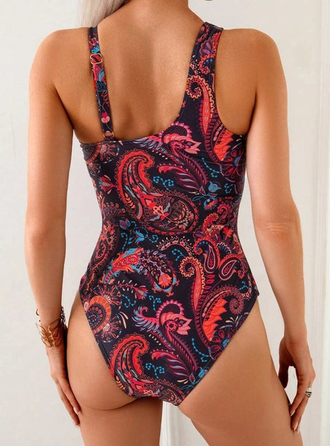 New Sexy Printed One Piece Swimsuit CODE: KAR4867