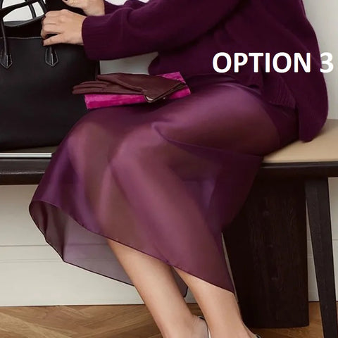 New Fashion High Waist Mesh Patchwork Skirts CODE: KAR4871