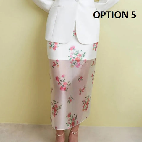 New Fashion High Waist Mesh Patchwork Skirts CODE: KAR4871