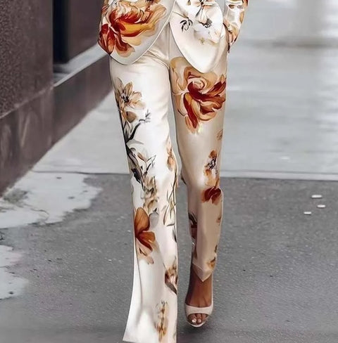 New Winter Glossy Long Sleeved One Button 2pcs Set CODE: KAR4872