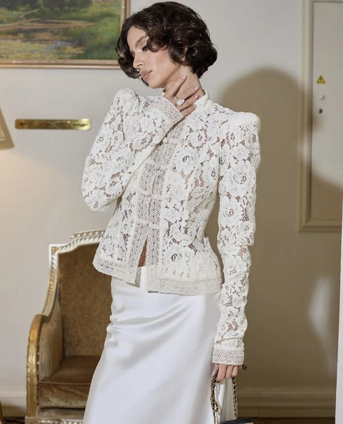New Fashion Tossy Summer Lace Printed Shirts Tops CODE: KAR4873