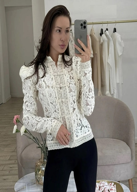 New Fashion Tossy Summer Lace Printed Shirts Tops CODE: KAR4873