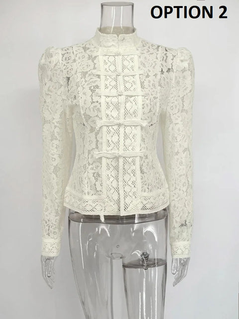 New Fashion Tossy Summer Lace Printed Shirts Tops CODE: KAR4873