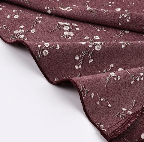 New Puff Sleeve Elegant Print Turtleneck Casual Long Dress CODE: KAR4877