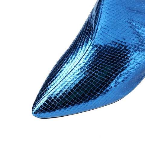 New Pointed Toe Sparkling Knee-high Boots CODE: KAR4881