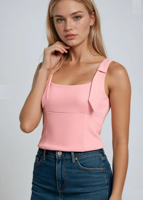 New Summer Sexy Bow Off Shoulder Camis & Tank Top CODE: KAR4883