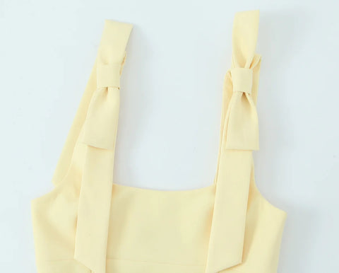New Summer Sexy Bow Off Shoulder Camis & Tank Top CODE: KAR4883