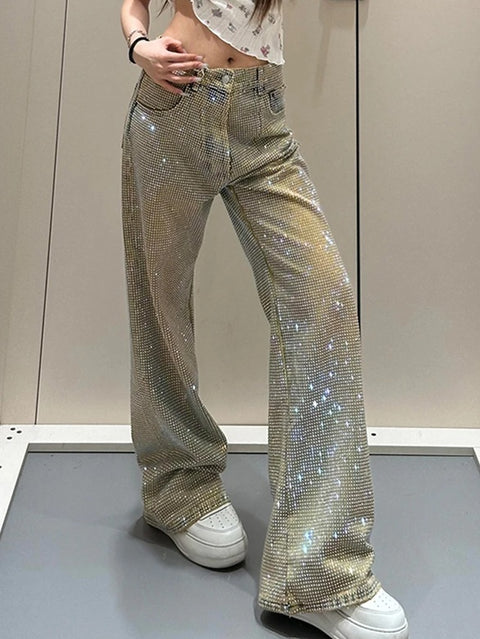 New Style Full of Stars Niche Straight Leg Long Pant CODE: KAR4899