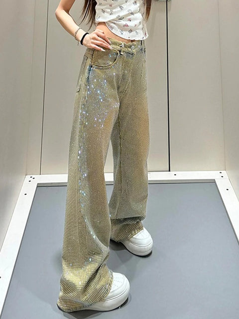 New Style Full of Stars Niche Straight Leg Long Pant CODE: KAR4899