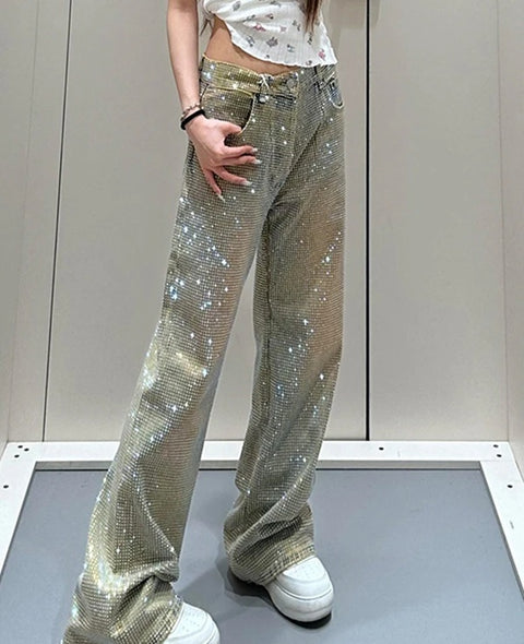 New Style Full of Stars Niche Straight Leg Long Pant CODE: KAR4899