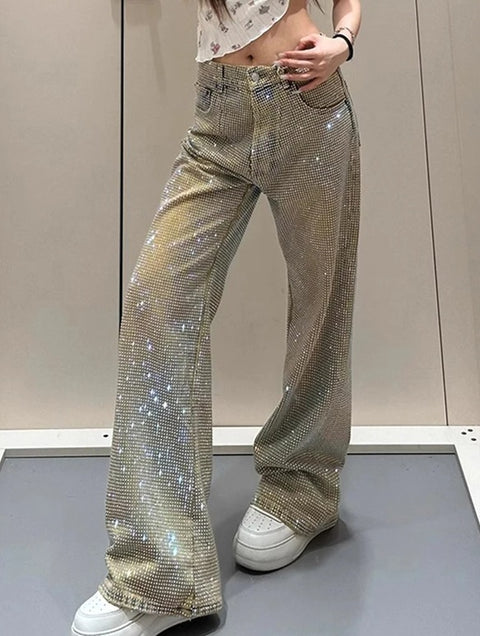 New Style Full of Stars Niche Straight Leg Long Pant CODE: KAR4899