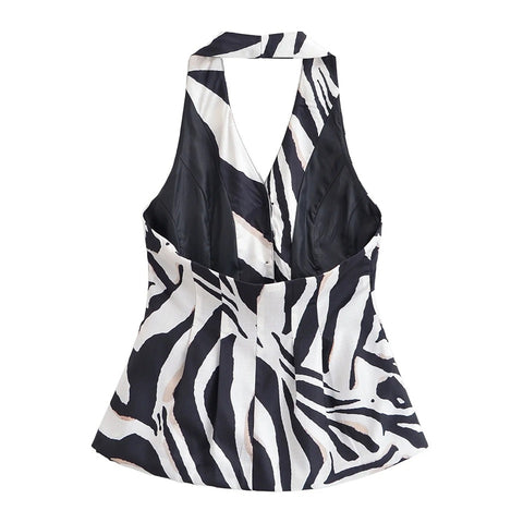 New Zebra-stripe Neck-mounted Buttons Beach Cool Set CODE: KAR4900