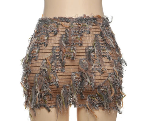 New Sexy Colorful Tassel Peach Hip Skirts CODE: KAR4901