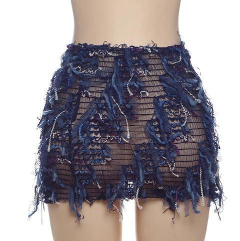 New Sexy Colorful Tassel Peach Hip Skirts CODE: KAR4901